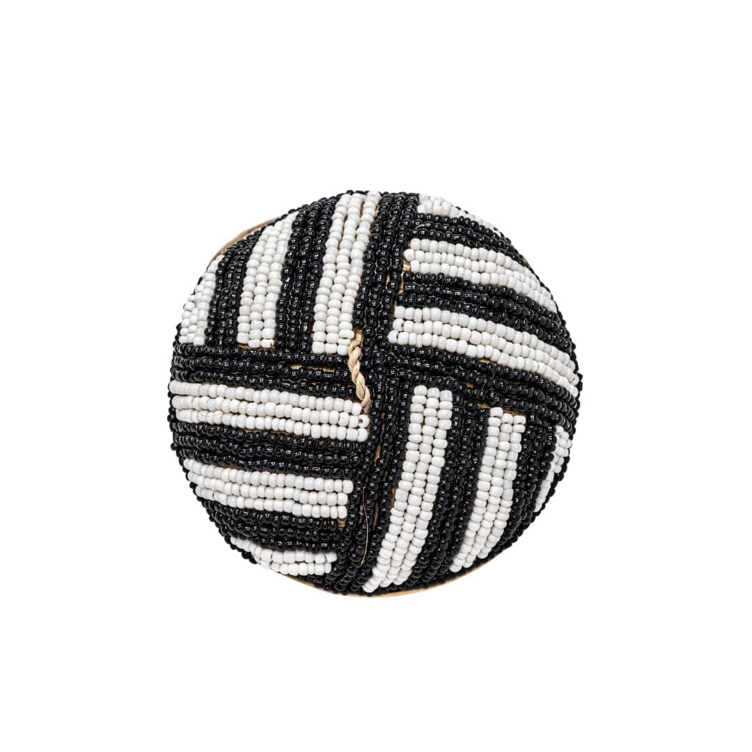 Suri Jewelry Beaded Basket | Black/White