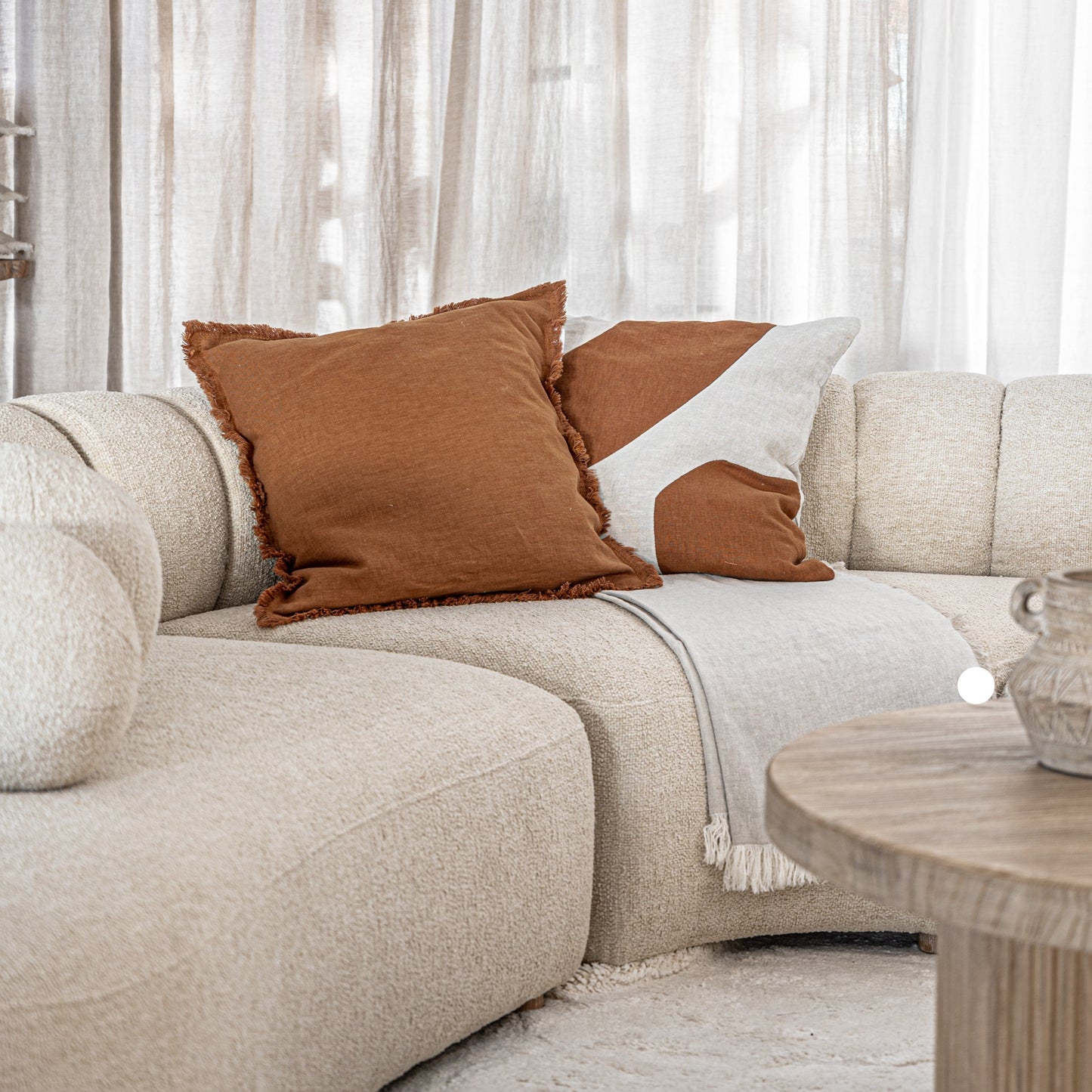 Amira Cushion Cover Brown Sugar | 50x50cm