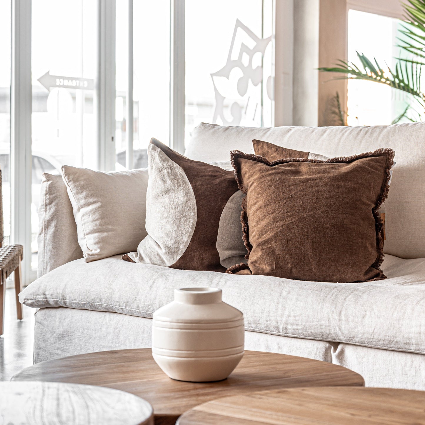 Amira Cushion Cover Mocha | 50x50cm