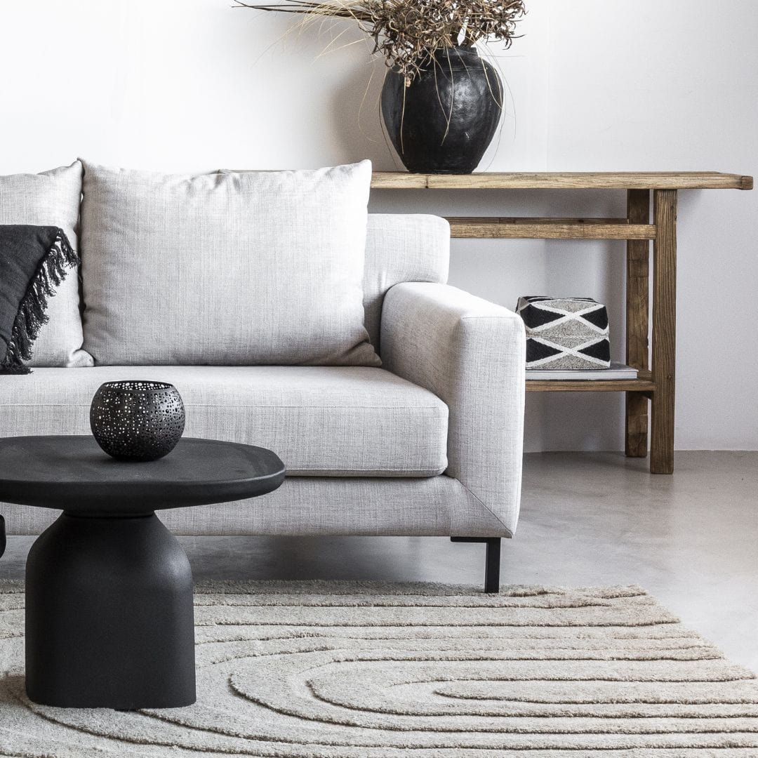 Beaded Basket | Sand/Black 25cm