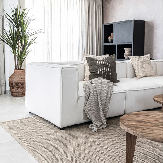 Black Patterned Tribal Basket  | 50cm