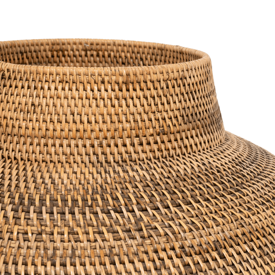 Black Patterned Tribal Basket | 70cm