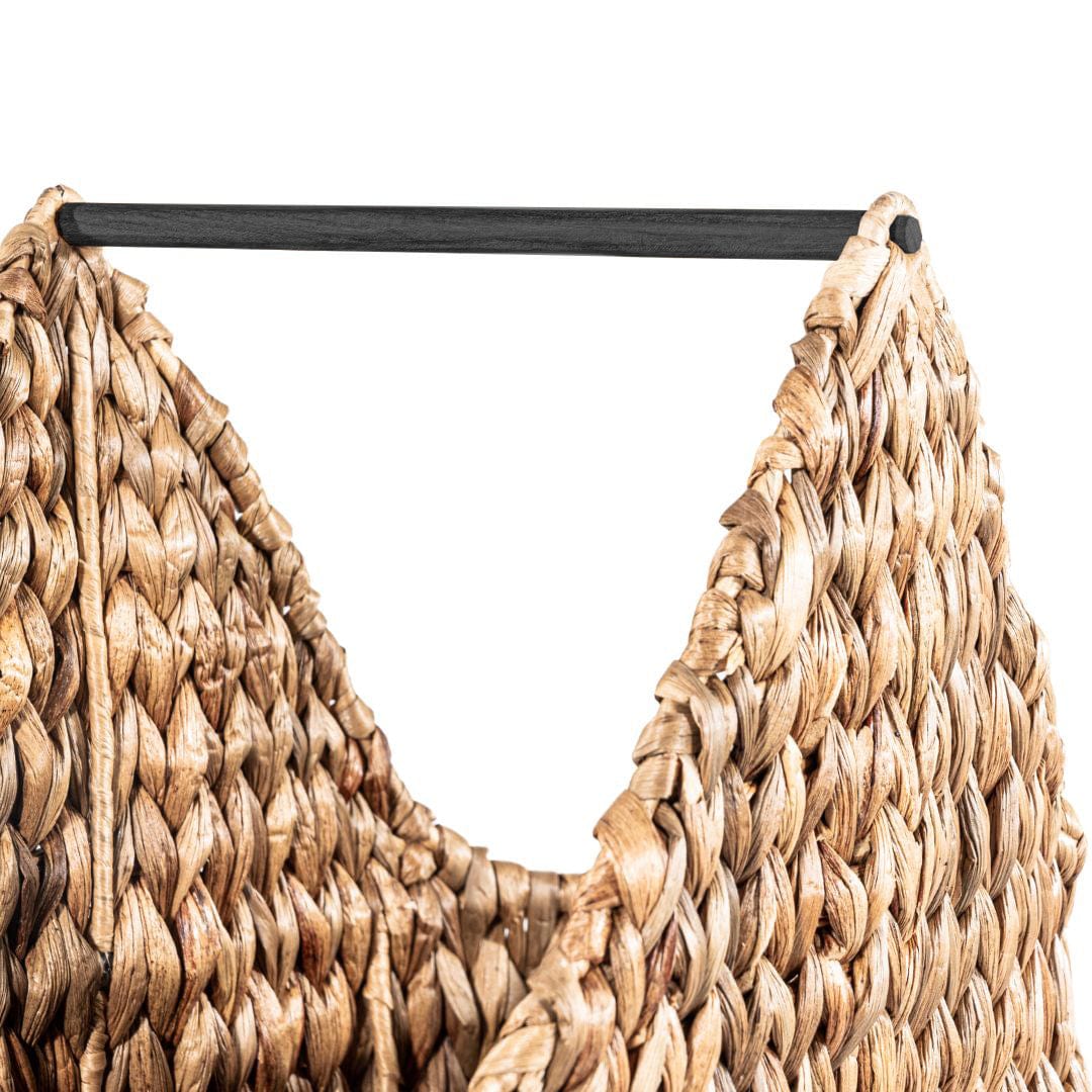 Sienna Water Hyacinth Basket w/ Toilet Paper Holder